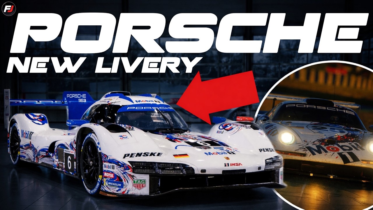 Команда Porsche Penske представила ливрею в честь Mobil 1 для гонки в Себринге!