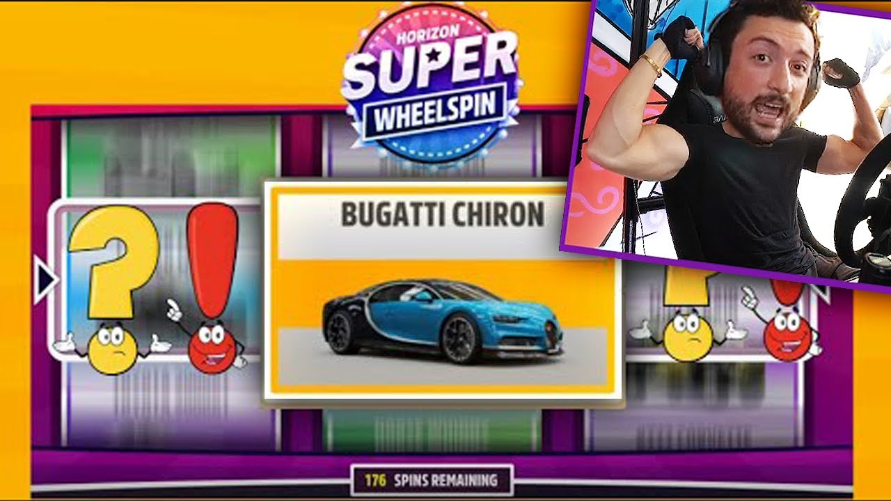 50 TANE SÜPER ŞANS ÇARKI AÇTIM! EFSANE NADİR BUGATTI ÇIKTI !! Forza Horizon 5