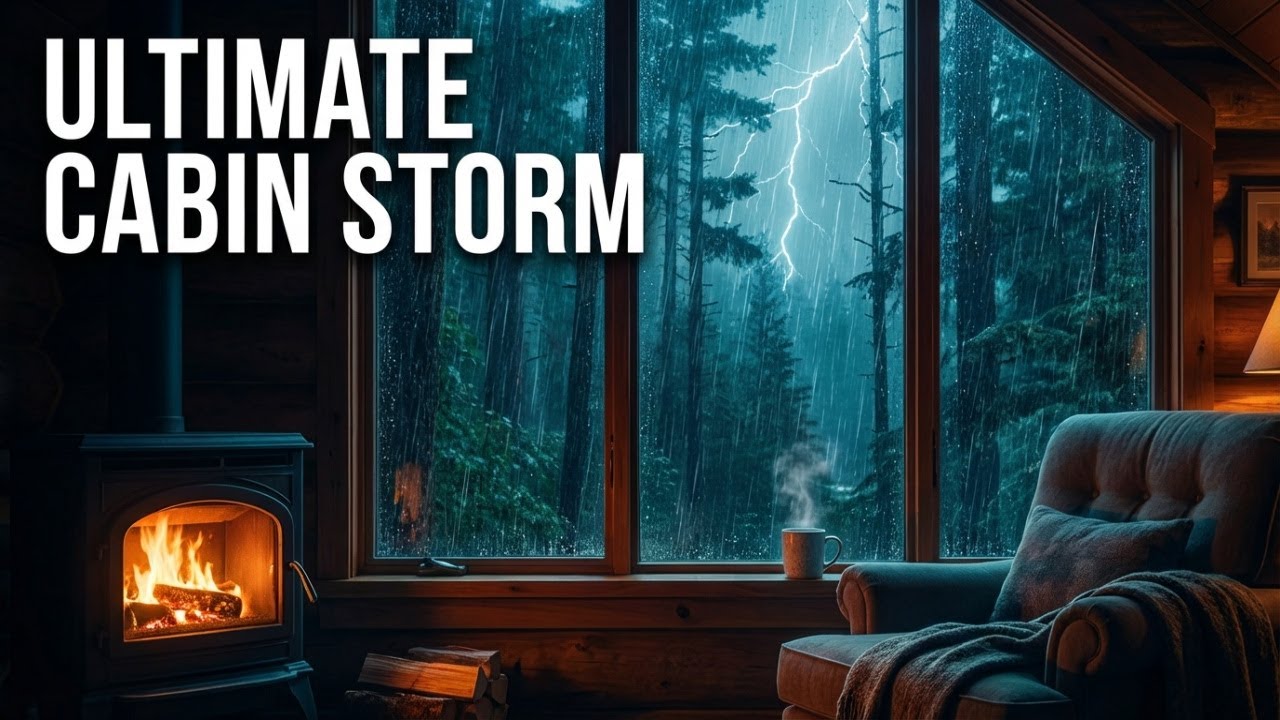 1 Hour Ultimate Forest Cabin Storm