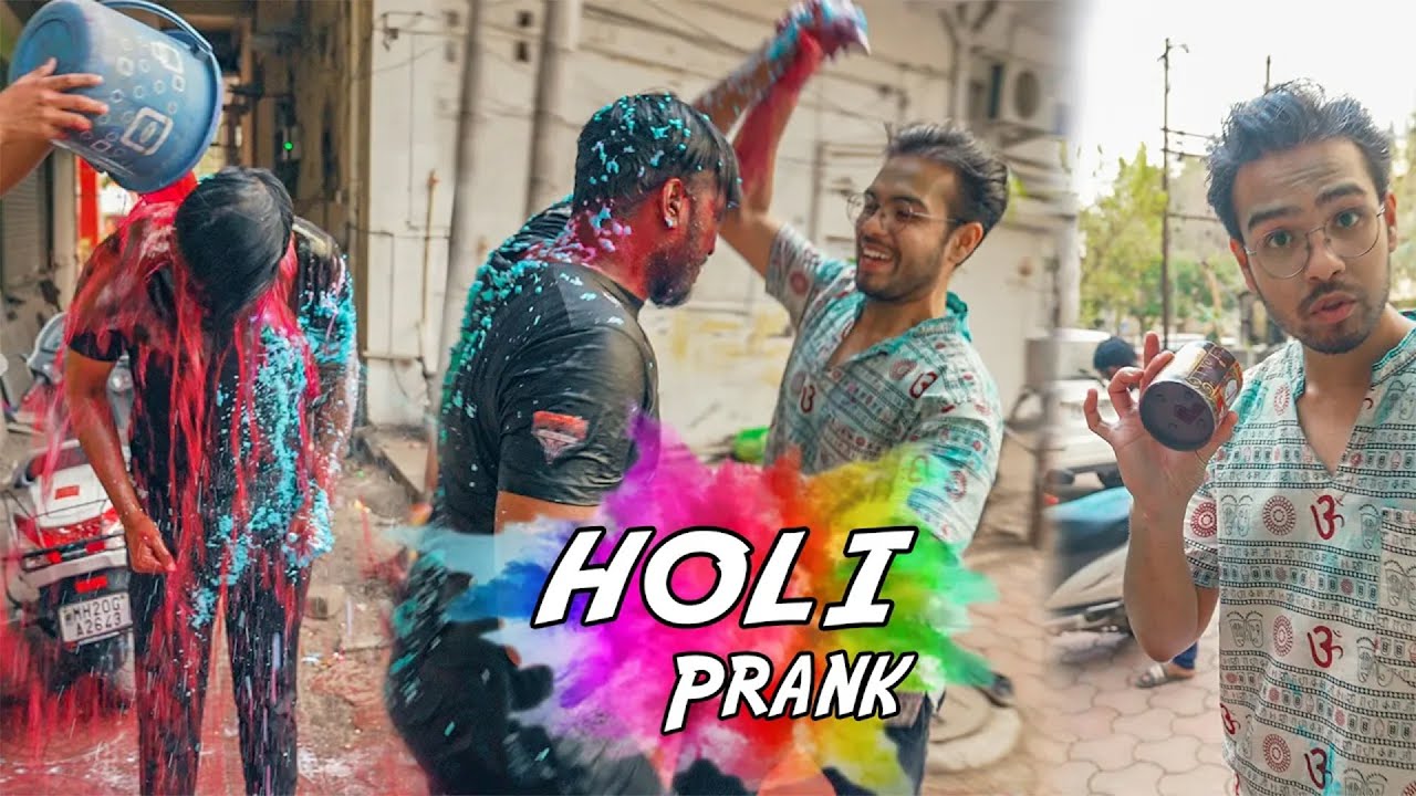 Permanent Colour HOLI PRANK on NAYAN SHELKE  @AssassinsARMY | Happy Holi 💀