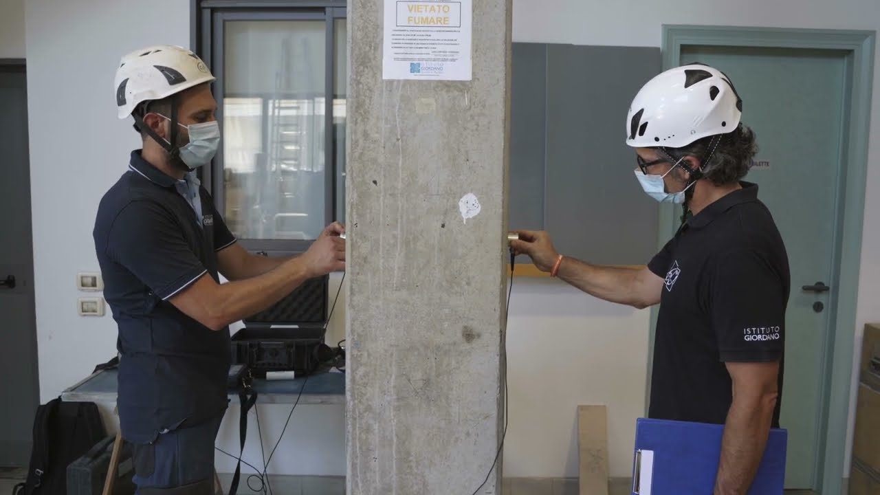 Istituto Giordano - Prova con Ultrasuoni UNI EN 12504-4