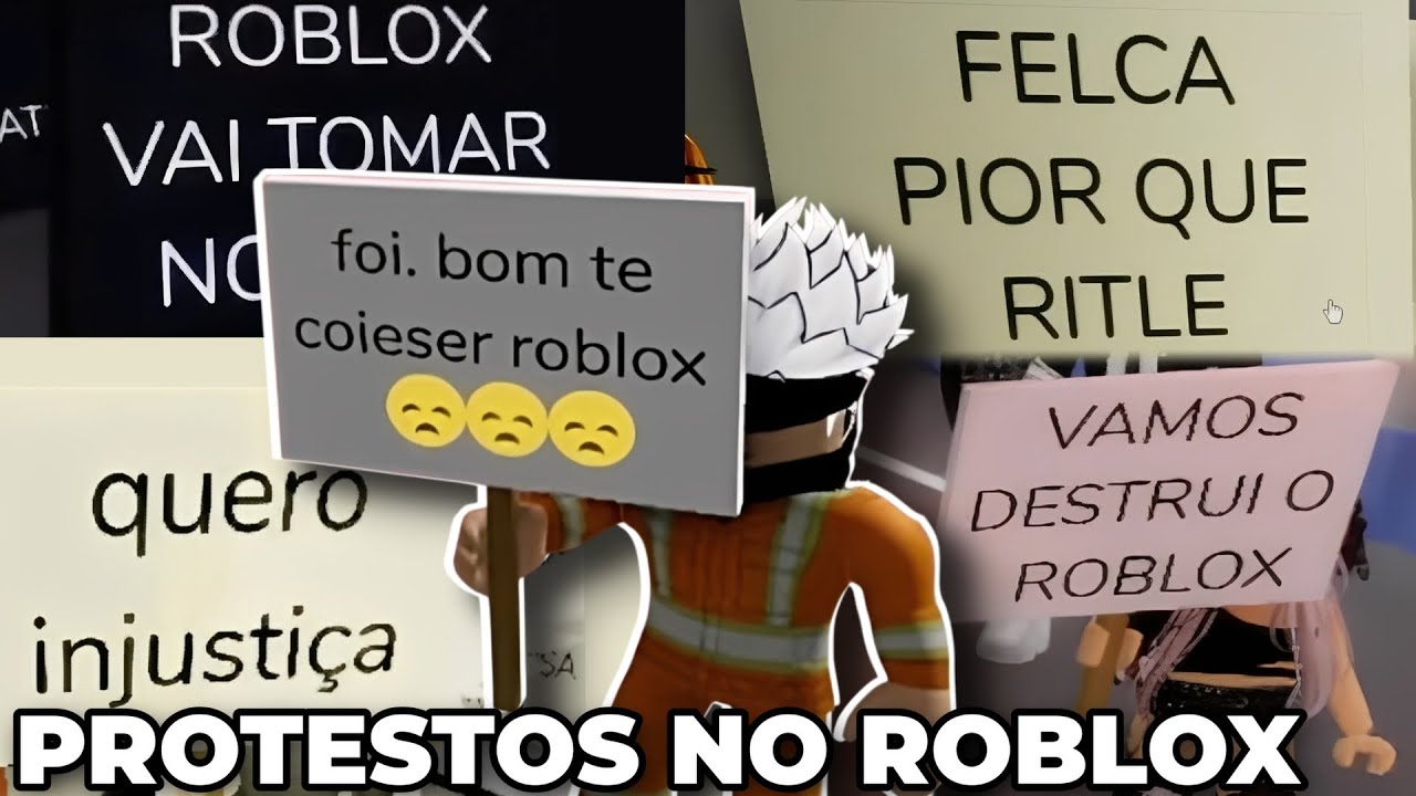 Os PROTESTOS das CRIANÇAS no ROBLOX está SAINDO do CONTROLE
