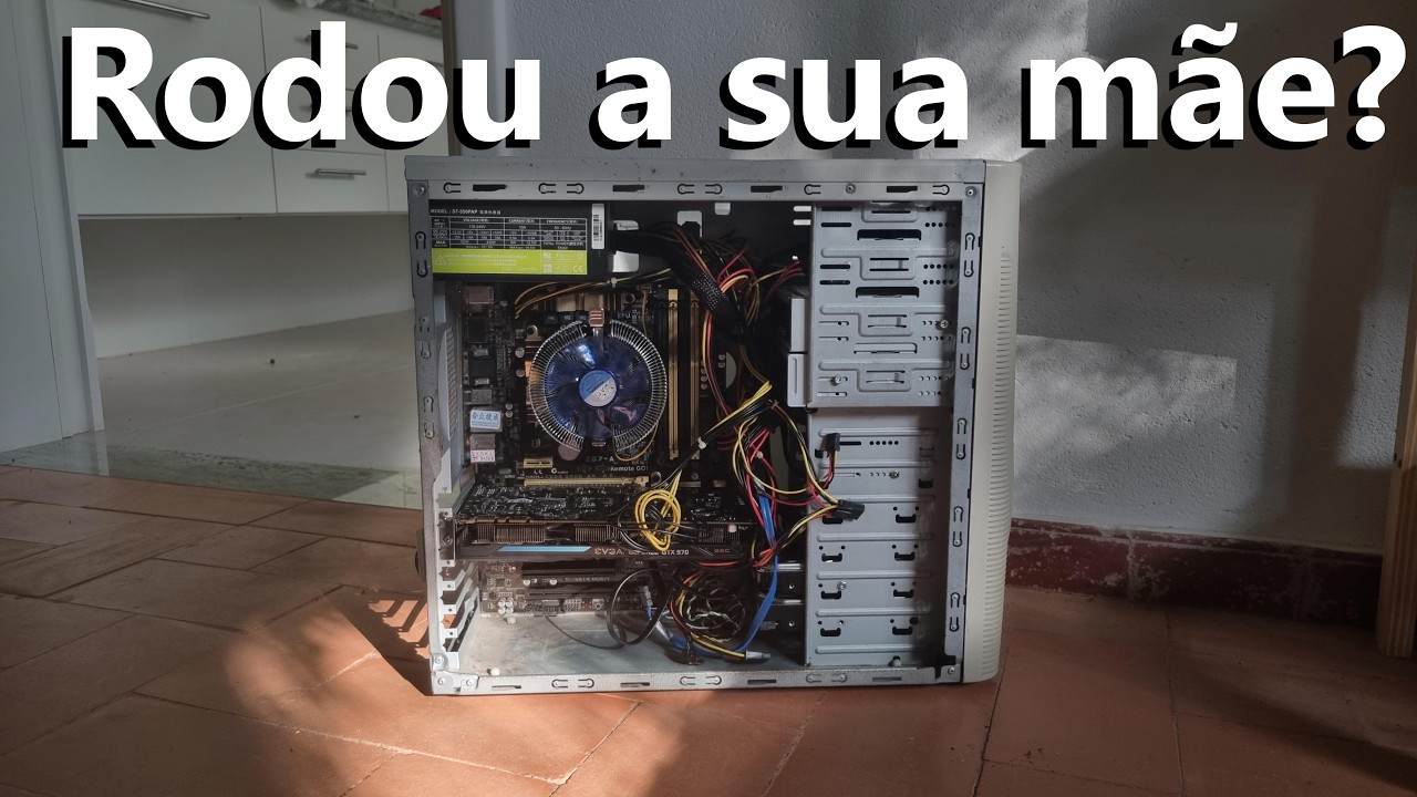 Rodei os games mais pesados em um pc de 12 anos atrás!