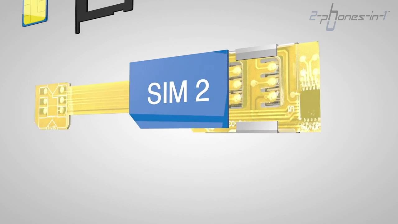 Dual SIM Adapter iPhone 7 I-72 2-phones-in-1.com