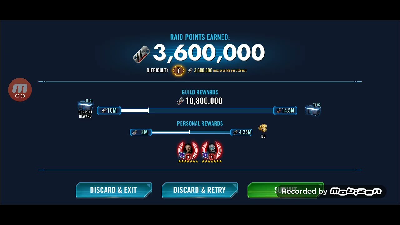 Tarkin/Scorch for 3.6 million in Order 66 Raid