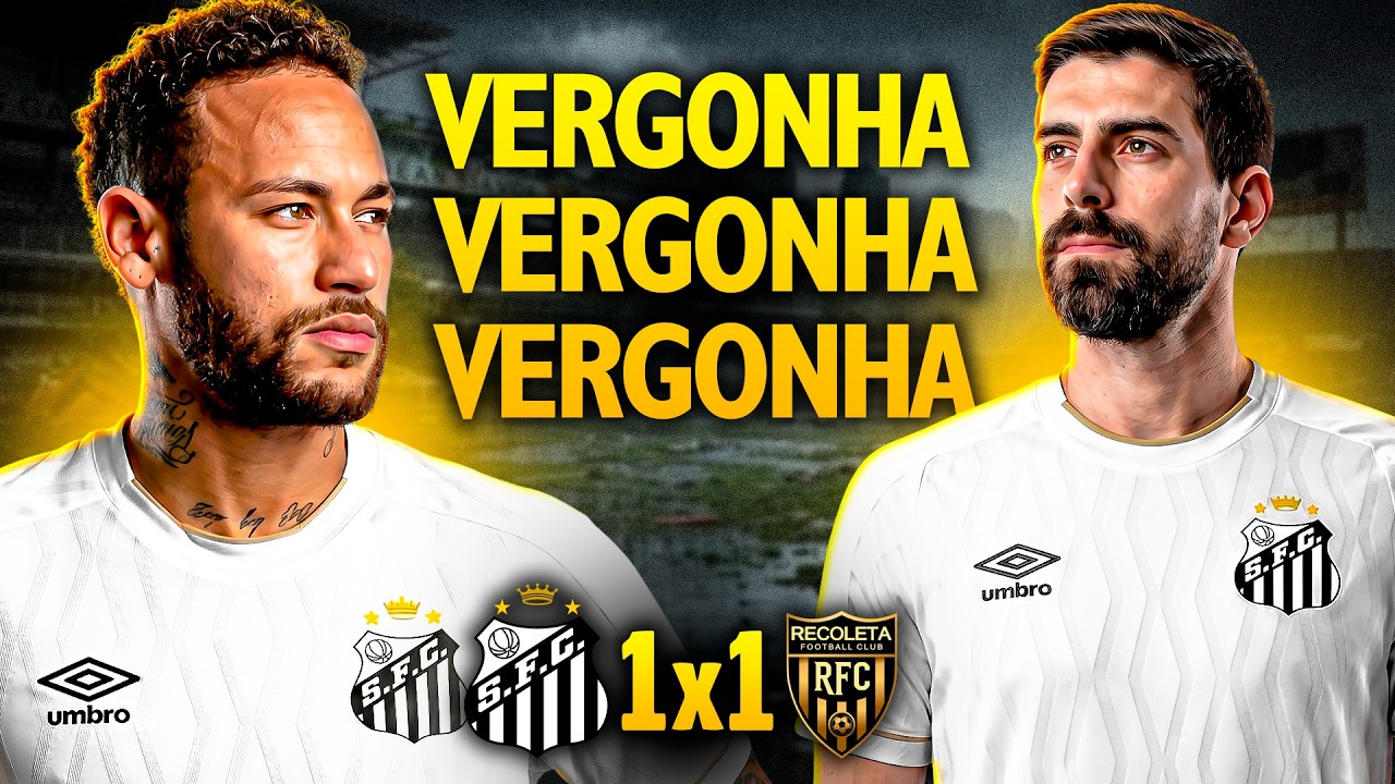 VERGONHA! NINGU&Eacute;M ganha jogo na v&eacute;spera | Santos 1x1 Recoleta - P&oacute;s Jogo