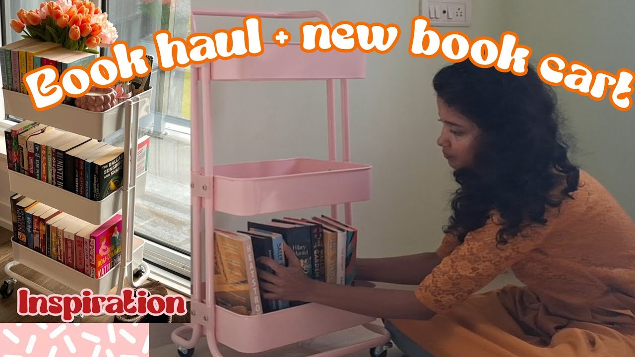Book Haul தமிழில்📚🍒 | Cute Book Trolley Setup 🛒✨ | Reading Inspiration #booktube