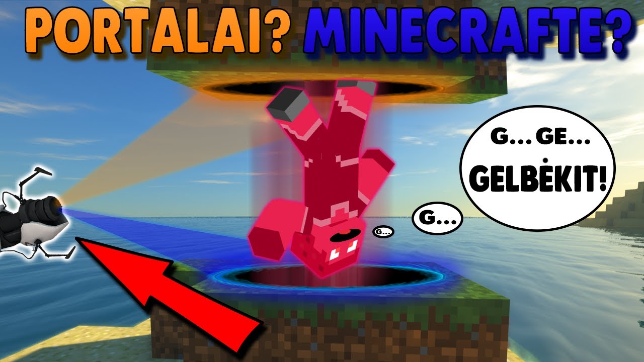 MINECRAFT, BET MES TURIME PORTAL GINKLUS? | (Nedoleris, Vėjas, Twisteris)
