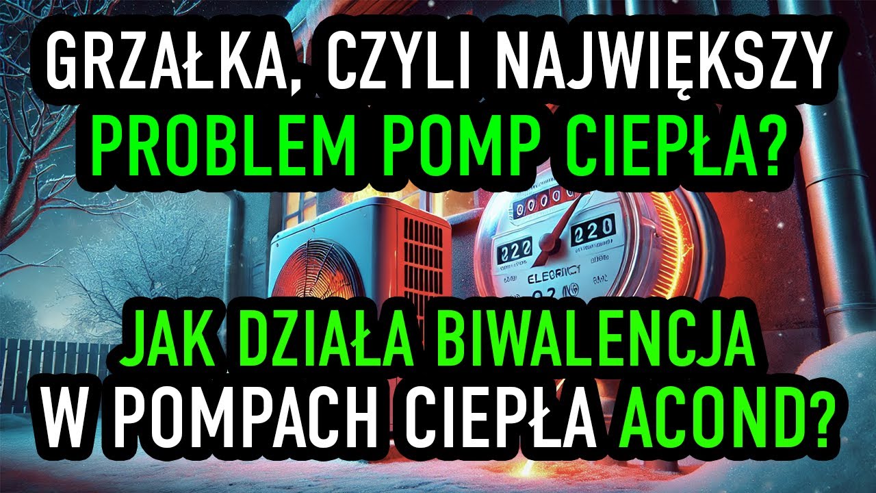 PRACA GRZAŁKI w pompie ciepła ACOND! Kiedy pompa używa grzałek? Warto zrobić HYBRYDĘ pompy z kotłem!
