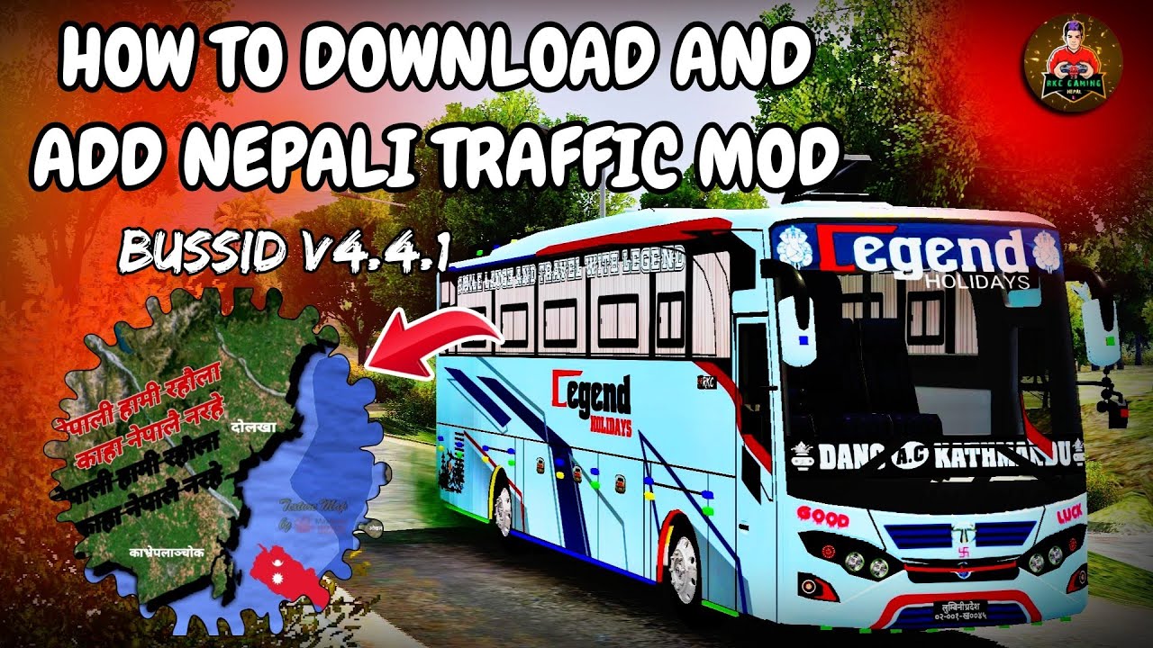 How To Add Nepali Traffic Mod For Bussid V4.4.1 😍 || How To Download And Add Nepali Traffic Mod 🫣 