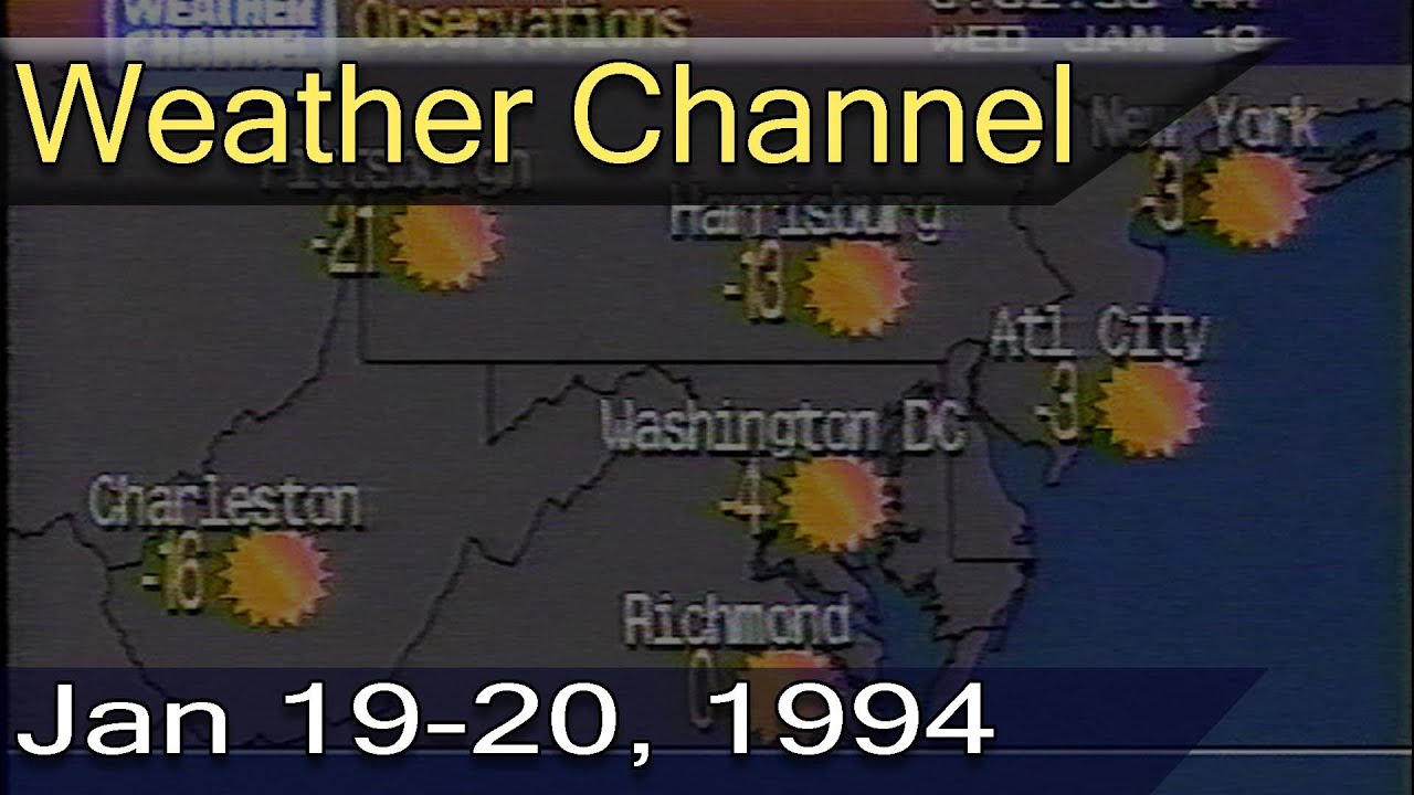 The Weather Channel - January 19-20, 1994 (Wilmington, DE)