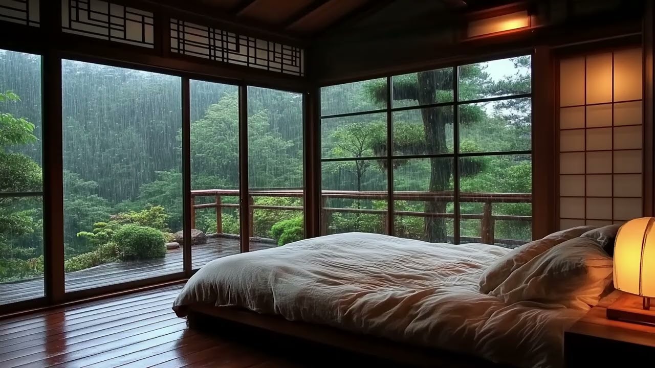 Calming Sleep Music for Insomnia and Stress Relief - Gentle Piano and Rain Sounds for Meditation