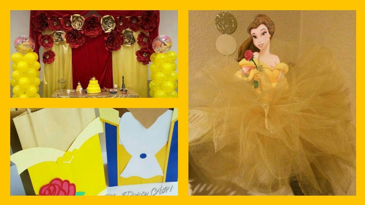 FIESTA DE LA BELLA Y LA BESTIA.DECORACIONES Y IDEAS