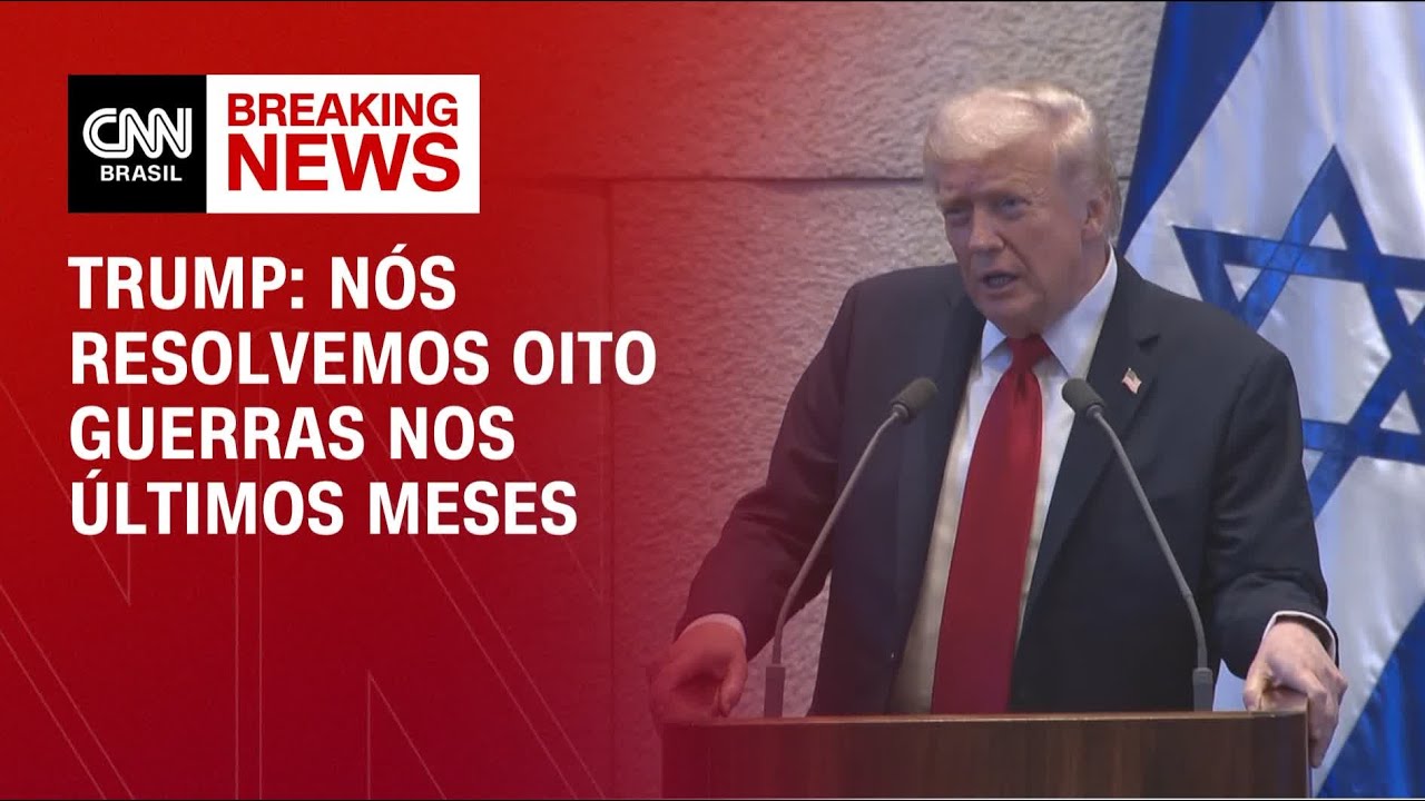 Resolvemos oito guerras nos últimos meses, diz Trump no Parlamento de Israel | CNN NOVO DIA