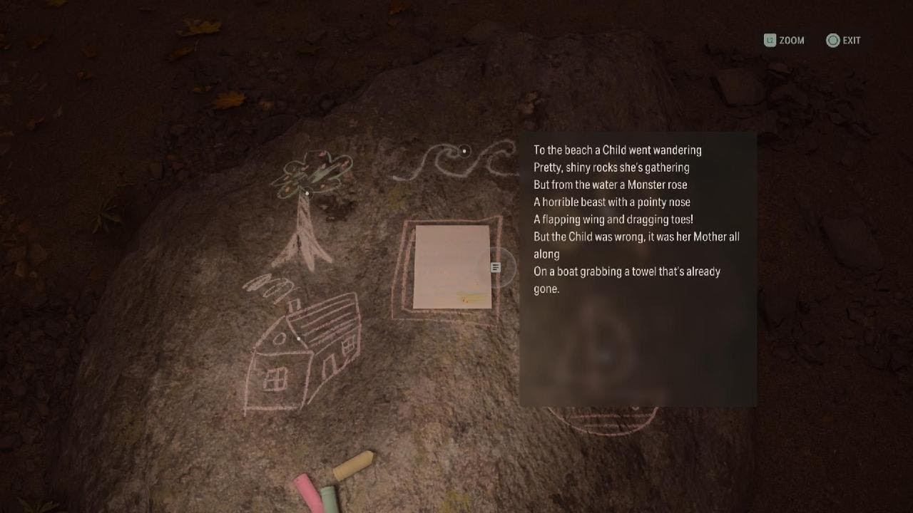 Bunker Woods Beach (South) Nursery Rhyme Guide | Alan Wake 2