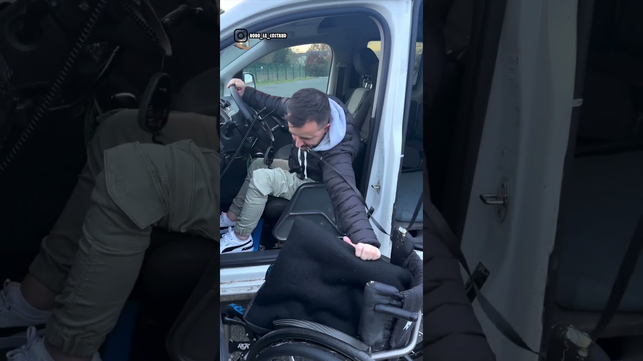 Voil&agrave; ma voiture adapt&eacute;e♿️ abonne toi aussi sur Insta : ￼roro_le_costaud