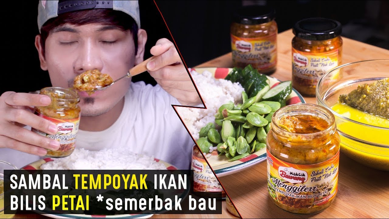 ASMR : SAMBAL TEMPOYAK IKAN BILIS PETAI *semerbak bau tempoyak TAK TIPU 🤤 TIPU DOSA TAHU !