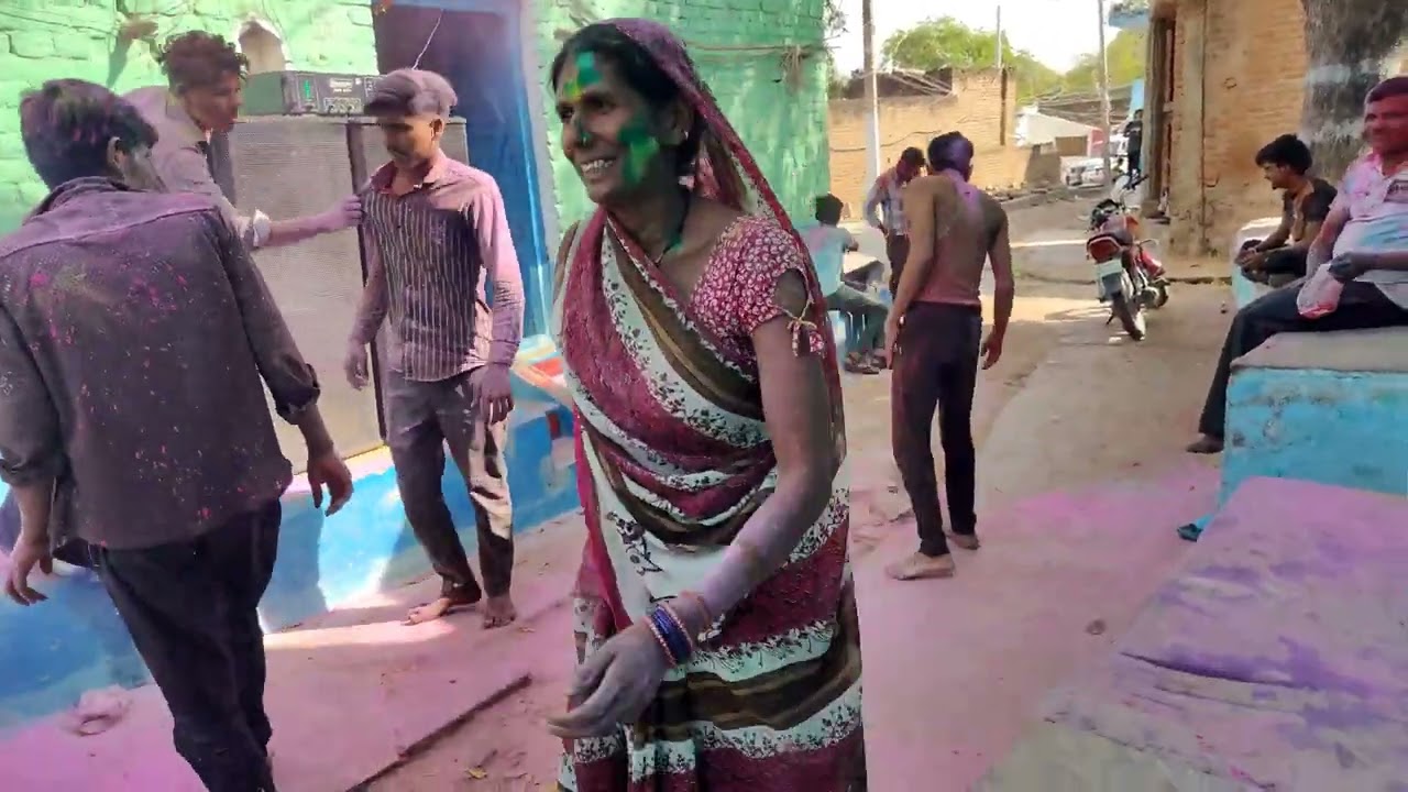 Holi ki video 2025 🔥Khonp gaon ki video #viral video 