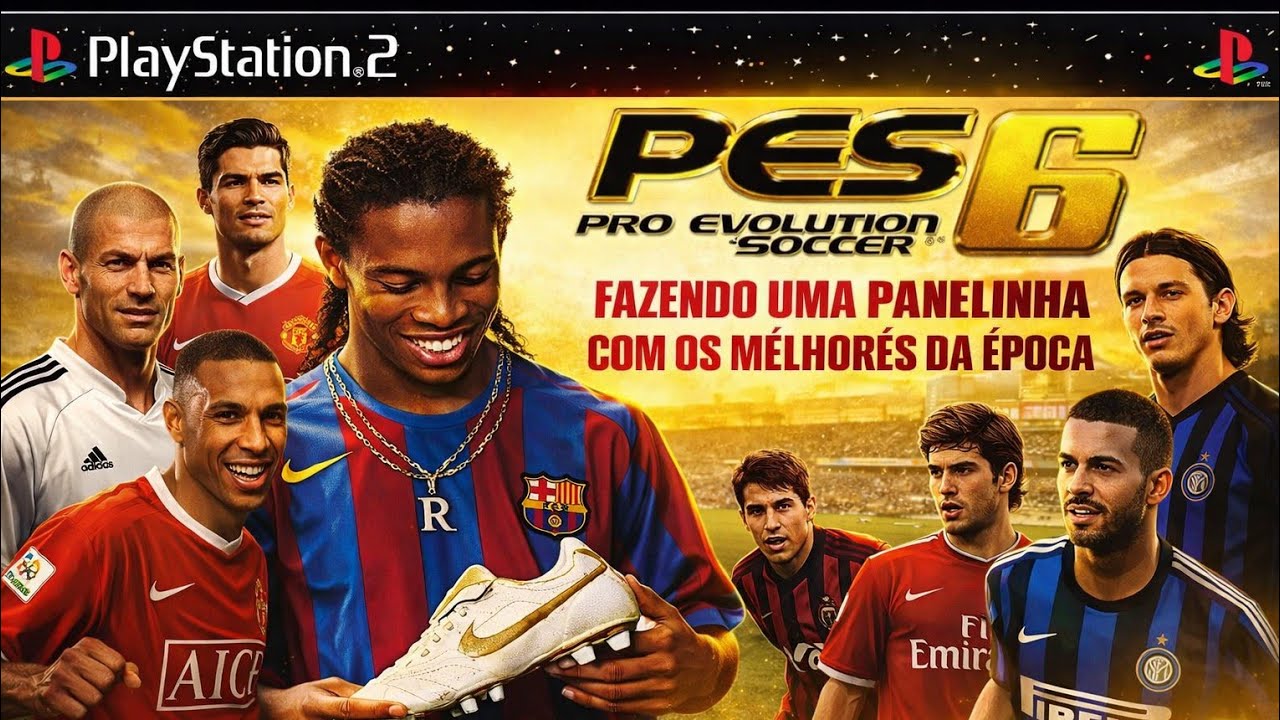 MONTEI A PANELINHA PERFEITA! Só os melhores do PES 2006 no mesmo time PS2 😱⚽