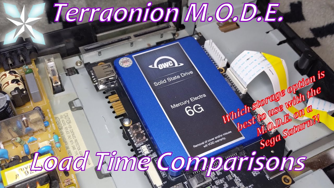 Terraonion M.O.D.E. Sega Saturn Load Time Comparisons
