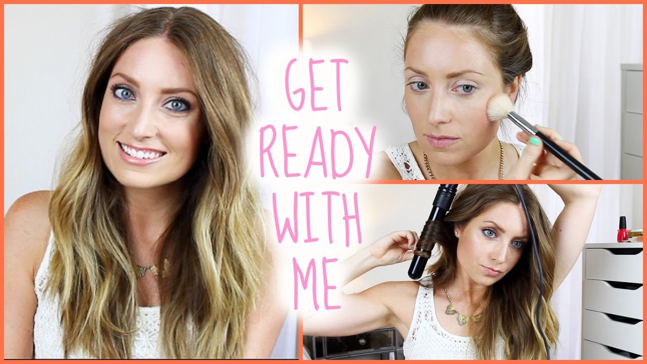 Get Ready With Me: Beachy Makeup + Hair | vlogwithkendra
