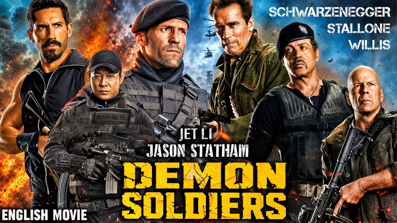 DEMON SOLDIERS: Jason Statham, Stallone, Arnold, Jet Li - Hollywood Free English Action Movie