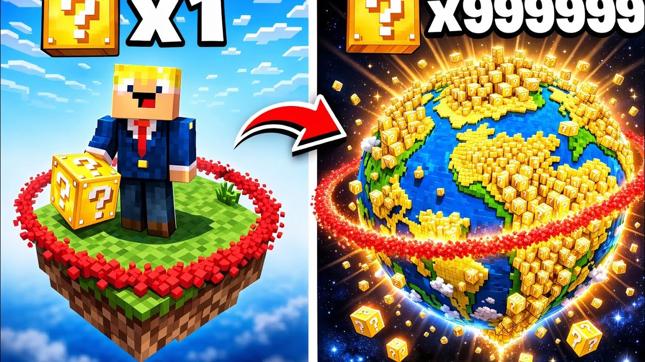 Lucky block world#mincraft #minecraft 