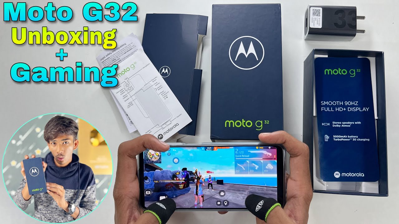 Motorola moto g32 unboxing and gaming test