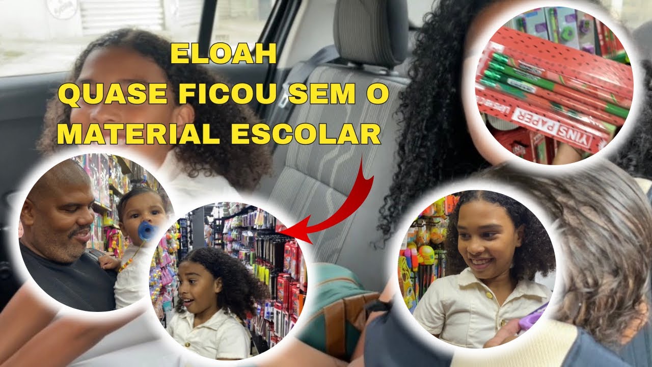 COMPRANDO AS COISAS DE ESCOLA DA ELOAH 