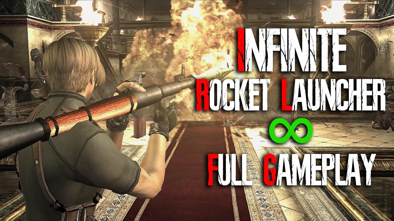 INFINITE ROCKET LAUNCHER ONLY - FULL GAMEPLAY - Resident Evil 4 HD Project