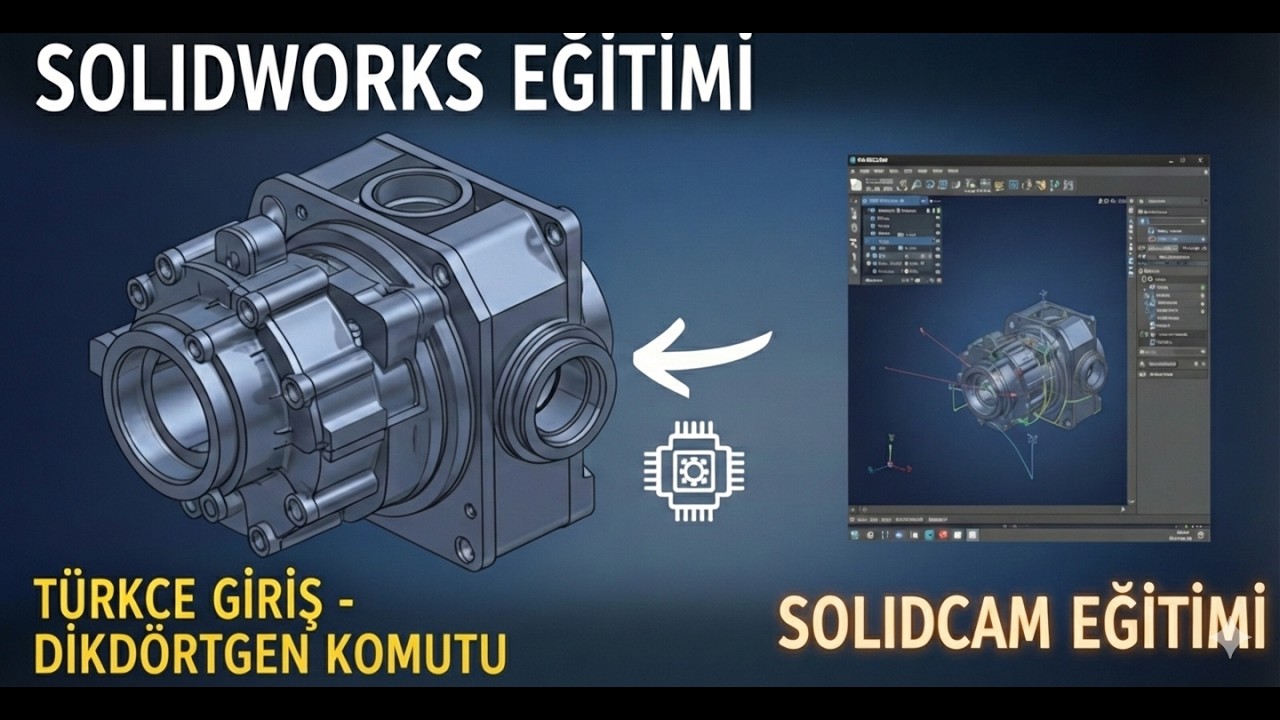 SOLİDWORKS DİKDÖRTGEN KOMUTU