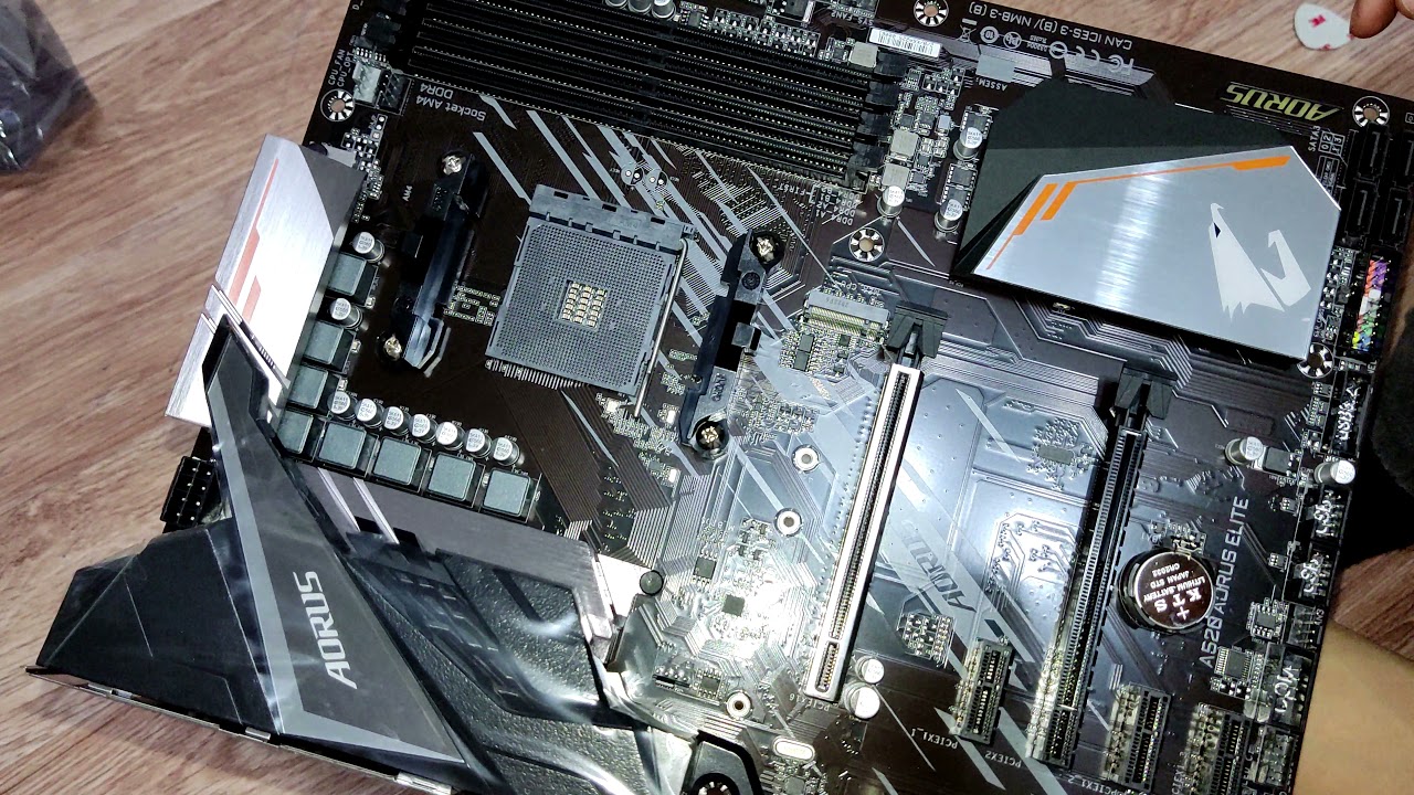 Распаковка материнской платы GIGABYTE A520 AORUS ELITE за 100 $
