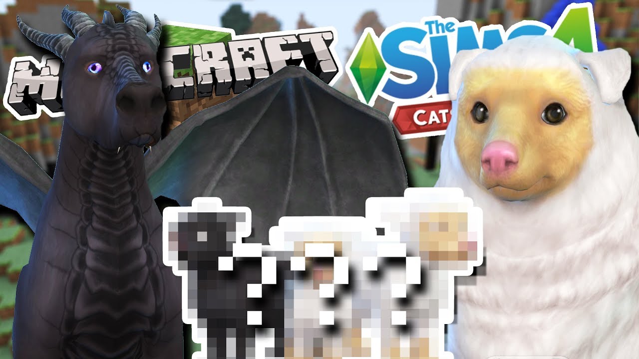 Малыши пушистой овечки и дракона Эндера?! 🐑💕🐉