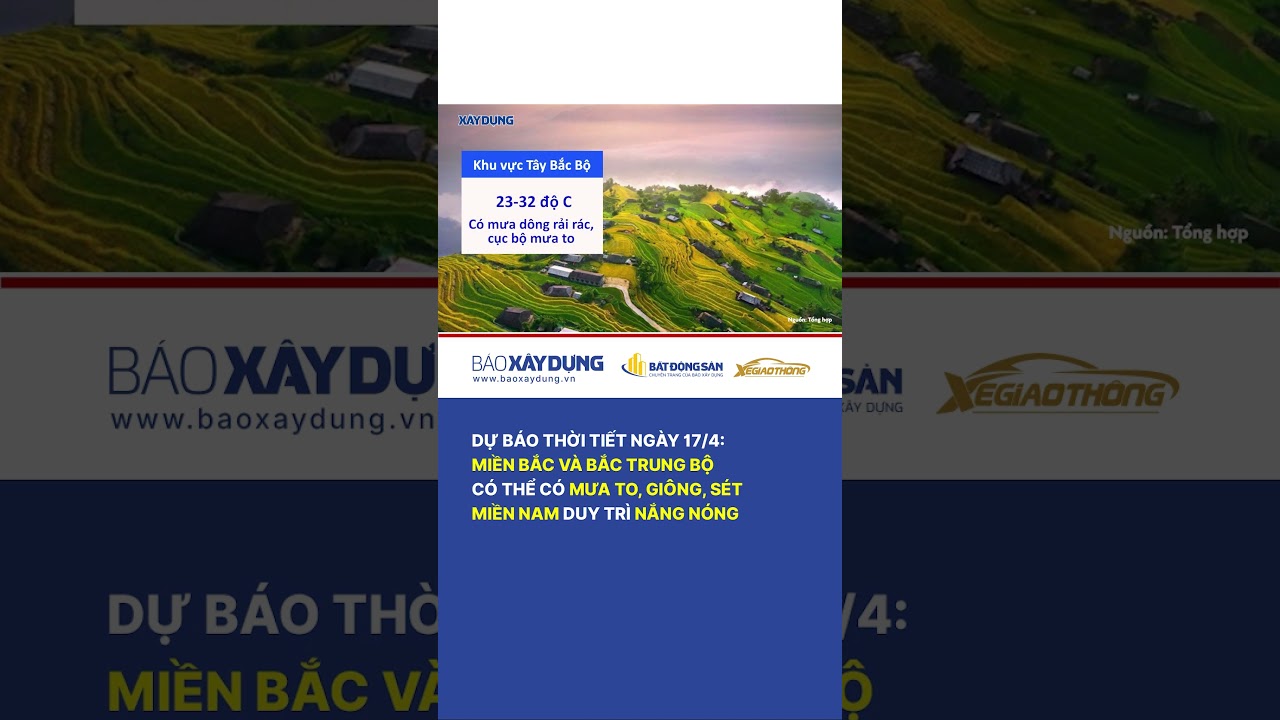 Dự b&aacute;o thời tiết ng&agrave;y 17/4: Miền Bắc v&agrave; Bắc Trung Bộ c&oacute; thể c&oacute; mưa to, gi&ocirc;ng, s&eacute;t