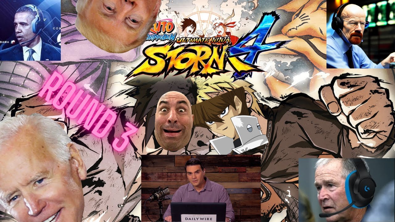 Ai Presidents Play Ninja Storm 4 Tournament Round 3 (Rogan vs Kaiba)