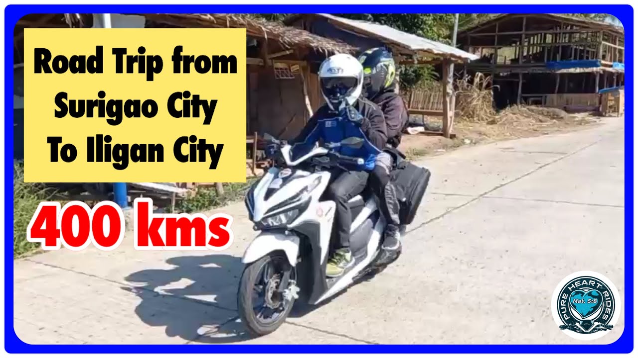 Road Trip From Surigao City to Iligan City | 400km Rides | Honda Click 150i GC