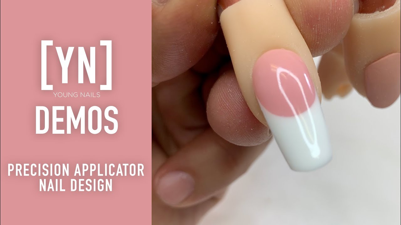 Young Nails Nail Demo - Precision Applicator Nail Design - Gel Nails