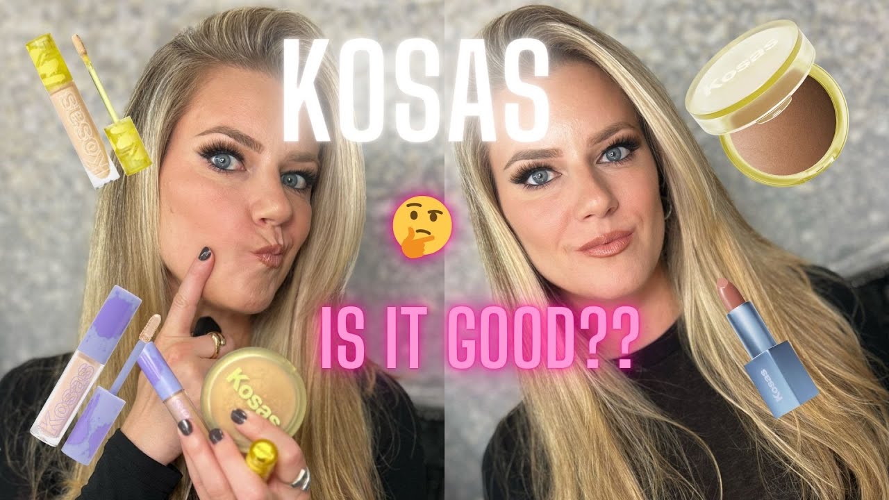 KOSAS Makeup Review! A few other Clean 🌱 Makeup Favorites...and UNAPPROACHABLE Makeup Look!
