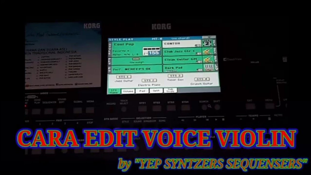 CARA MEMBUAT VOICE VIOLIN korg pa600
