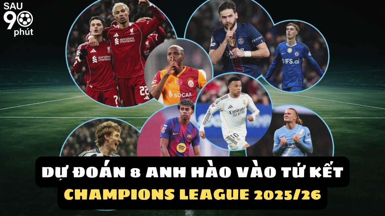Dự Đoán 8 Đội Vào Tứ Kết Champions League 2025/26 | Bayern, Real, PSG, Atletico, Arsenal?