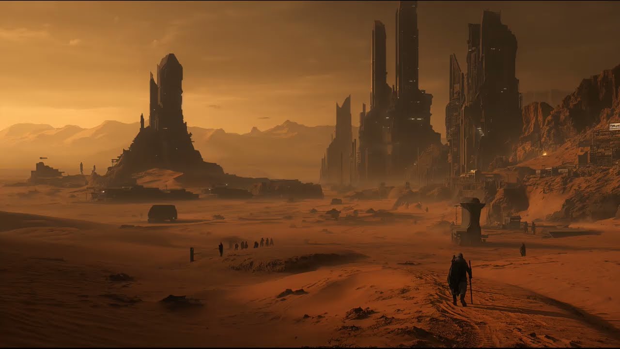A Dune-inspired AI-generated ambient soundscape designed for deep concentration and immersive focus.