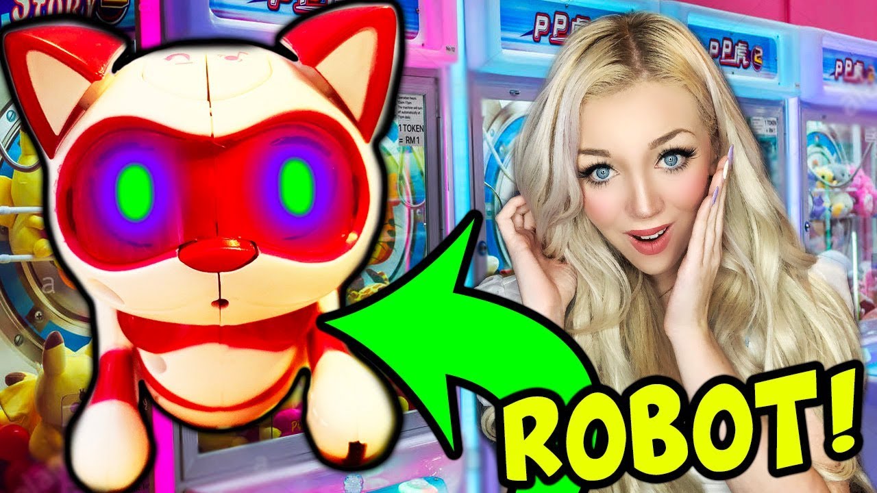 I WON A ROBOT FROM THE ARCADE!!! COOLEST PRIZE EVER!