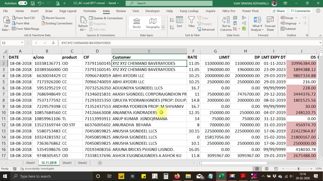 Early Warning Signals - Audit under CBS