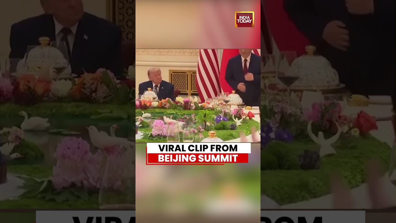Viral Clip From Beijing Summit | Trump&rsquo;s Notebook Moment During Xi Meeting Sparks Buzz
