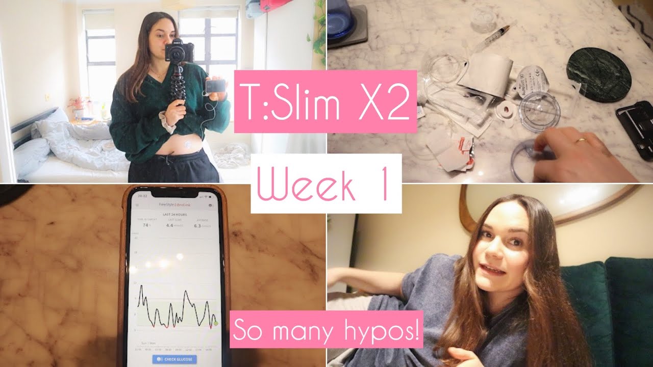 My first week on the Tandem t:slim X2 insulin pump! Type 1 diabetic vlogs