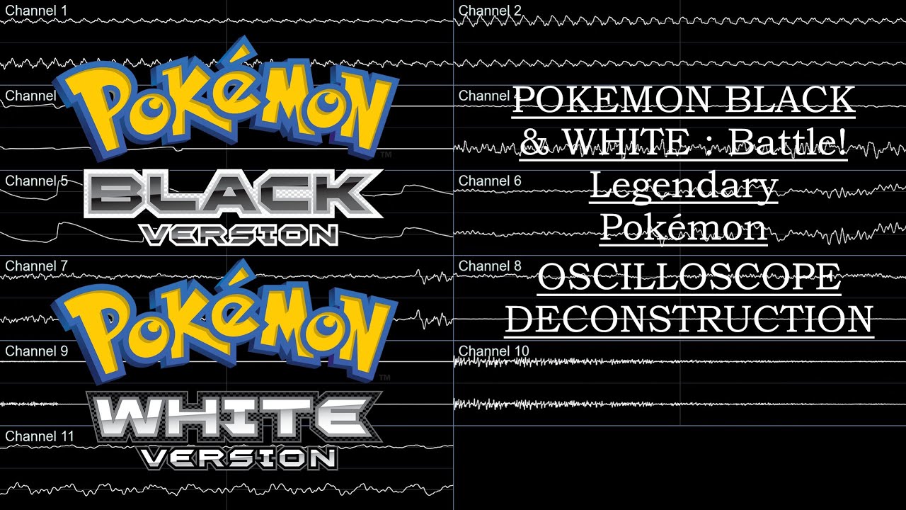 Pokémon Black and White (NDS) - Battle! Legendary Pokémon [Oscilloscope Deconstruction]