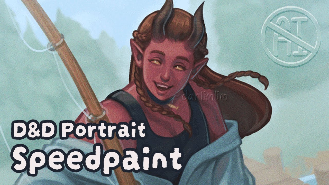 🎨🖌️Draw With Me - 🎣 D&D Character Portrait - Clip Studio Paint Speedpaint