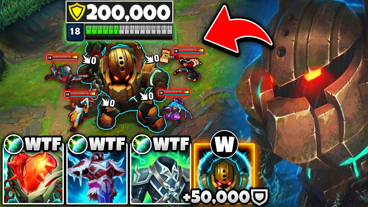 THE MOST UNFAIR NAUTILUS BUILD IN LEAGUE OF LEGENDS... (200,000 DAMAGE BLOCKED)