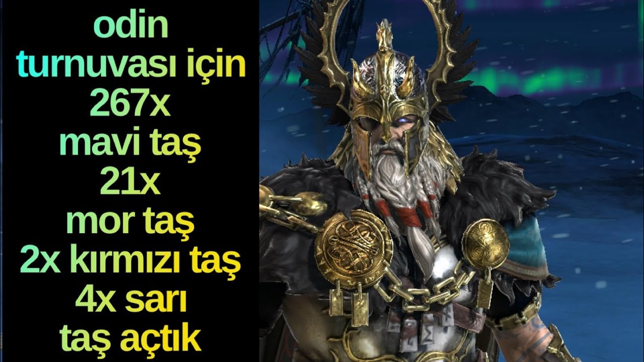 Odin Tournament Taş Açılımı Yaptık Türkçe Rehberi Raid Shadow Legends