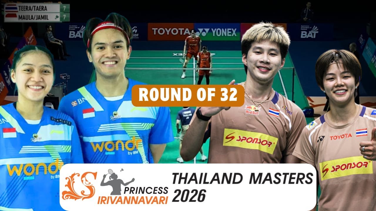 Adnan Maulana/Indah Cahya Sari Jamil vs Teeraratsakul/Taeratt Thailand Masters 2026 - R32 FANTASTIC